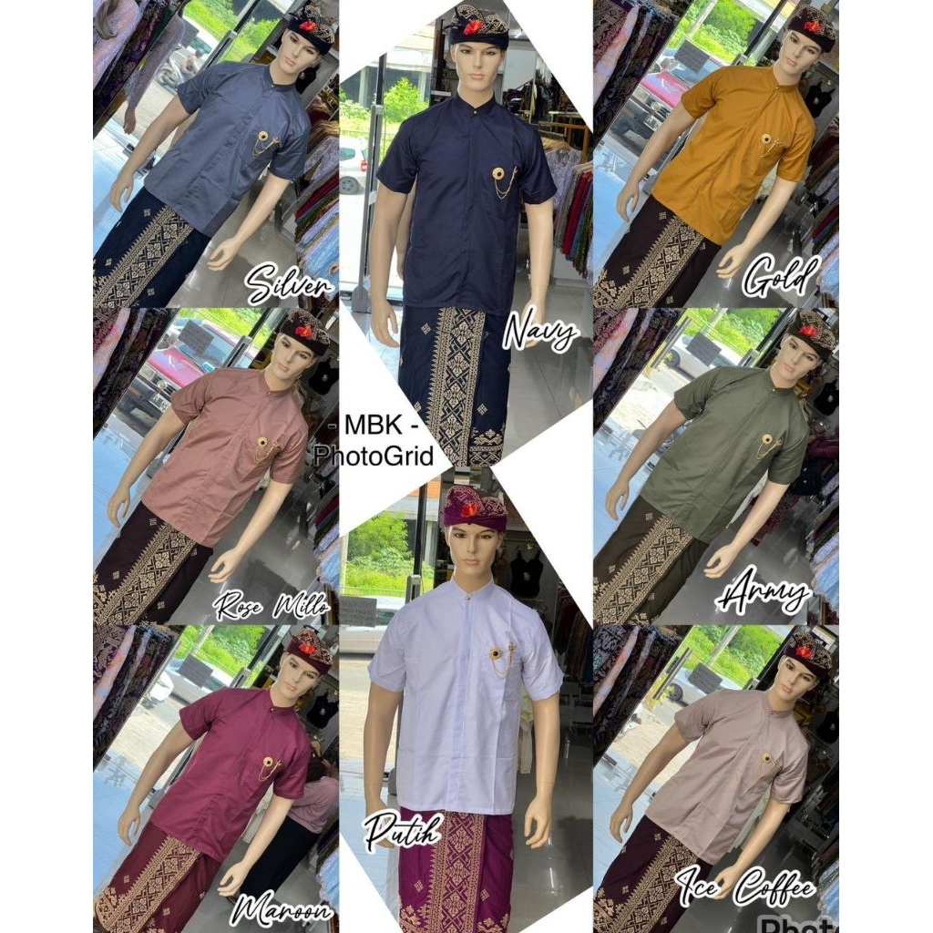 KEMEJA SEMI SAFARI LENGAN PENDEK/KEMEJA PRIA DEWASA