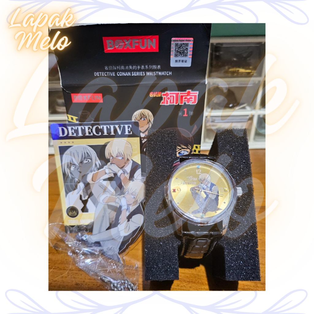 READY (USED) - Blind Box Watch Jam Detective Conan - Toru Amuro Bourbon