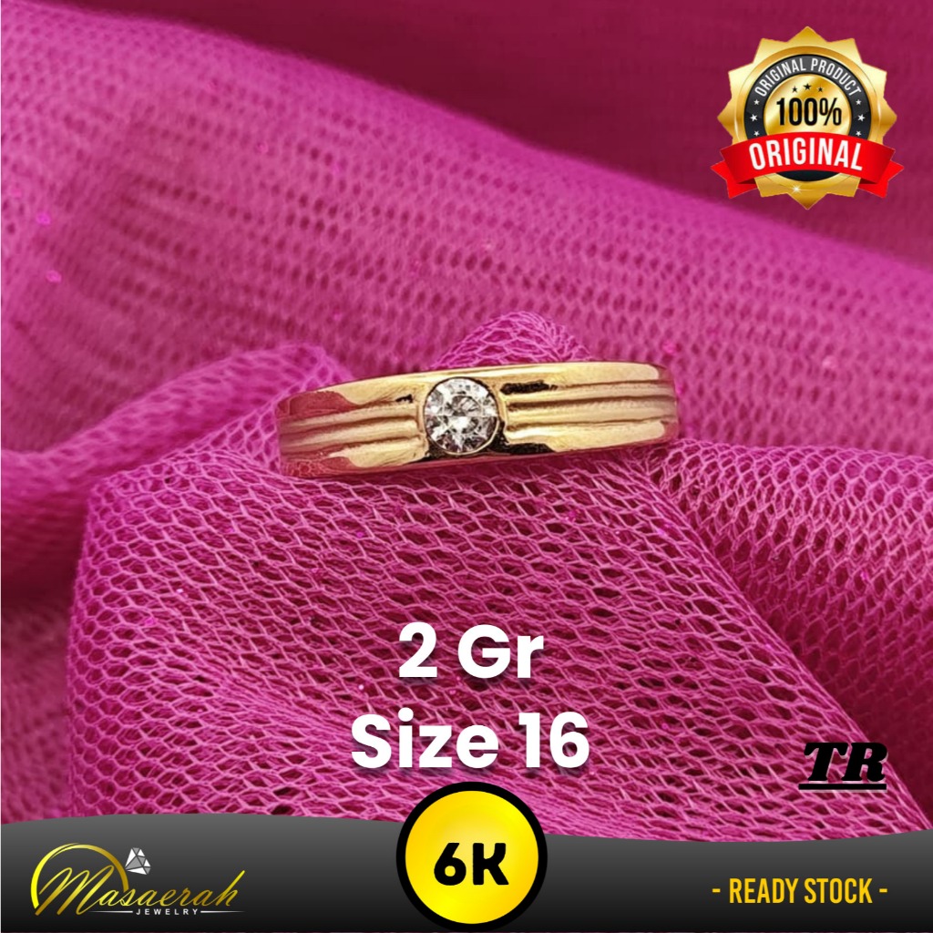 Cincin Emas 6K - Toko Emas Gajah Saerah - 2 Gram 2583
