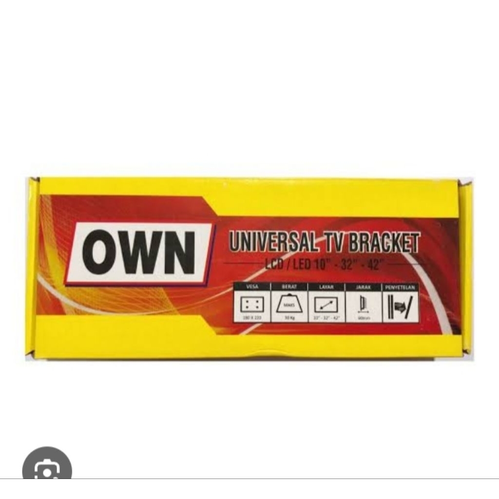 Bracket TV OWN universal 14" - 32" - 42" universal tv bracket
