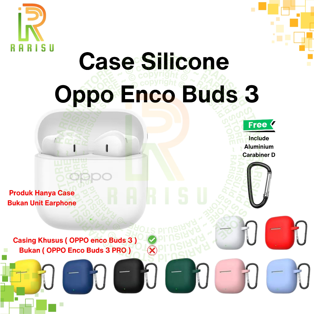 Case Oppo Enco Buds 3  Casing silicone Oppo Enco Buds 3Pro Protect Silicon Halus