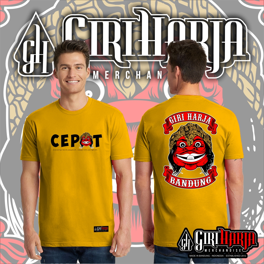 Kaos wayang golek Cepot / kaos Giri Harja / Kaos distro / kaos tangan pendek