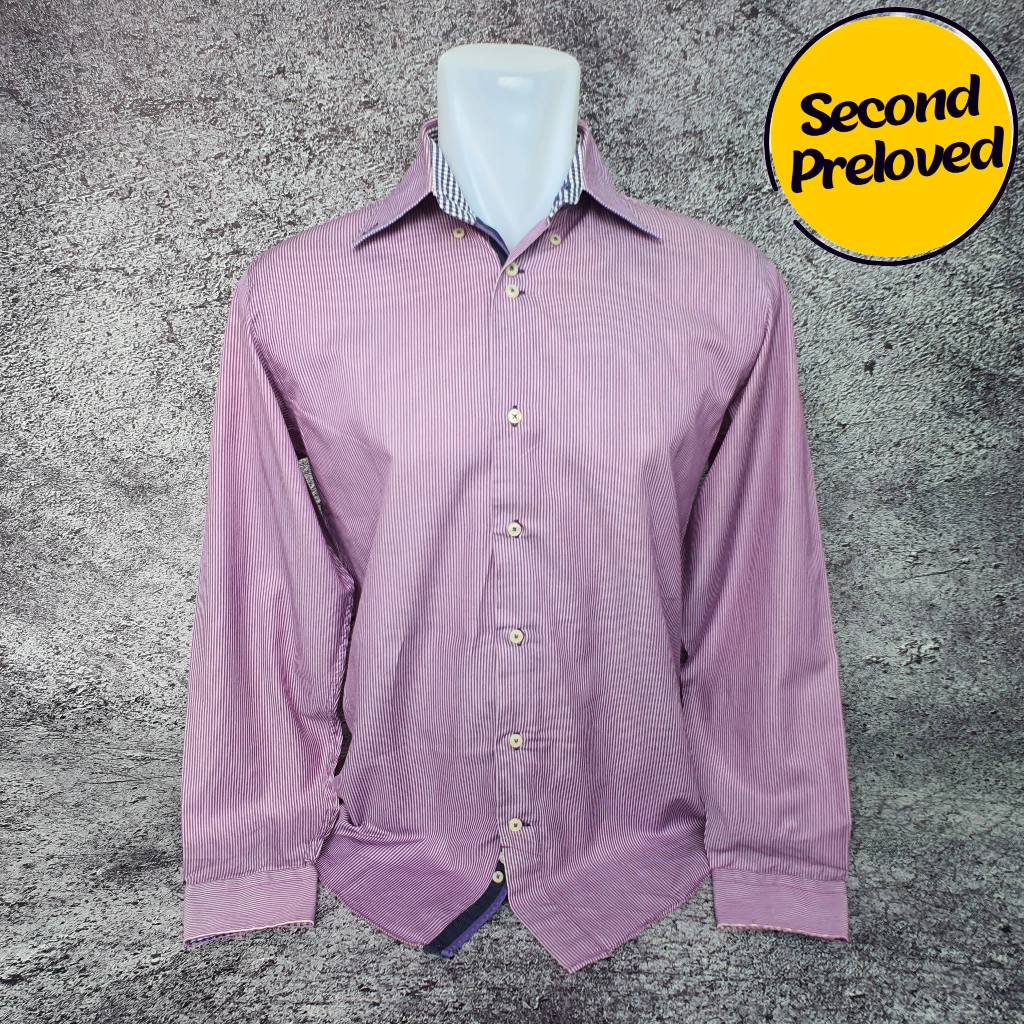 Baju Kemeja Panjang ZARA MAN - Size M / Lebar 52 cm - Original - Second