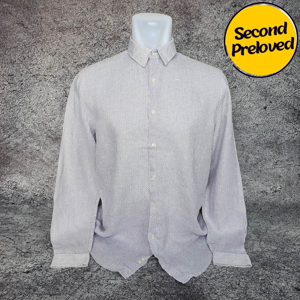 Baju Kemeja Panjang ZARA MAN - Size XL / Lebar 56 cm - Original - Second