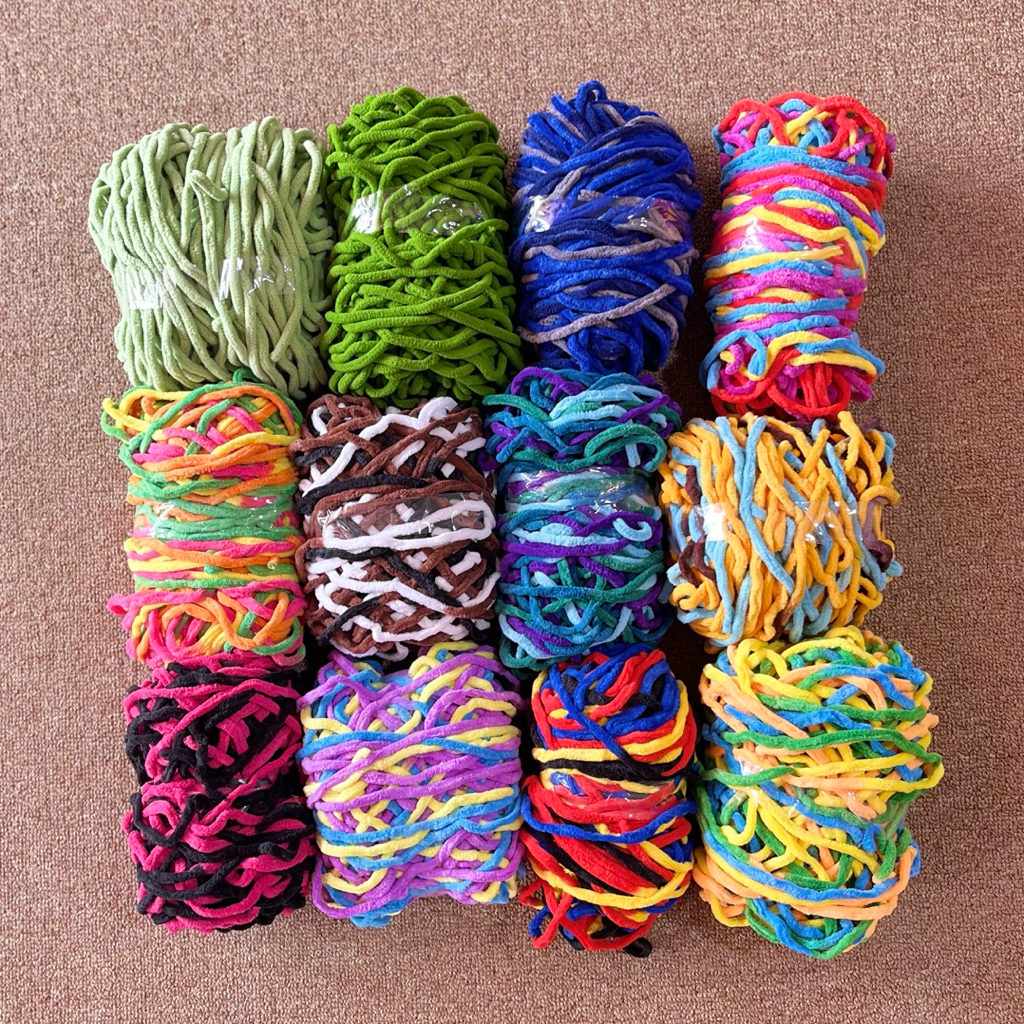 Benang Rajut Chenille || Benang Rajut Mini Chenille || Benang Rajut
