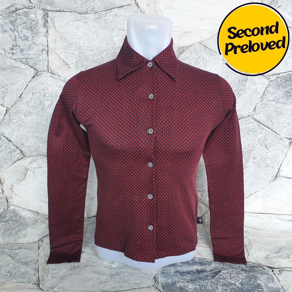 Baju Kemeja Anak CALVIN KLEIN JEANS CK - Size S / LD 42 cm - Original - Used