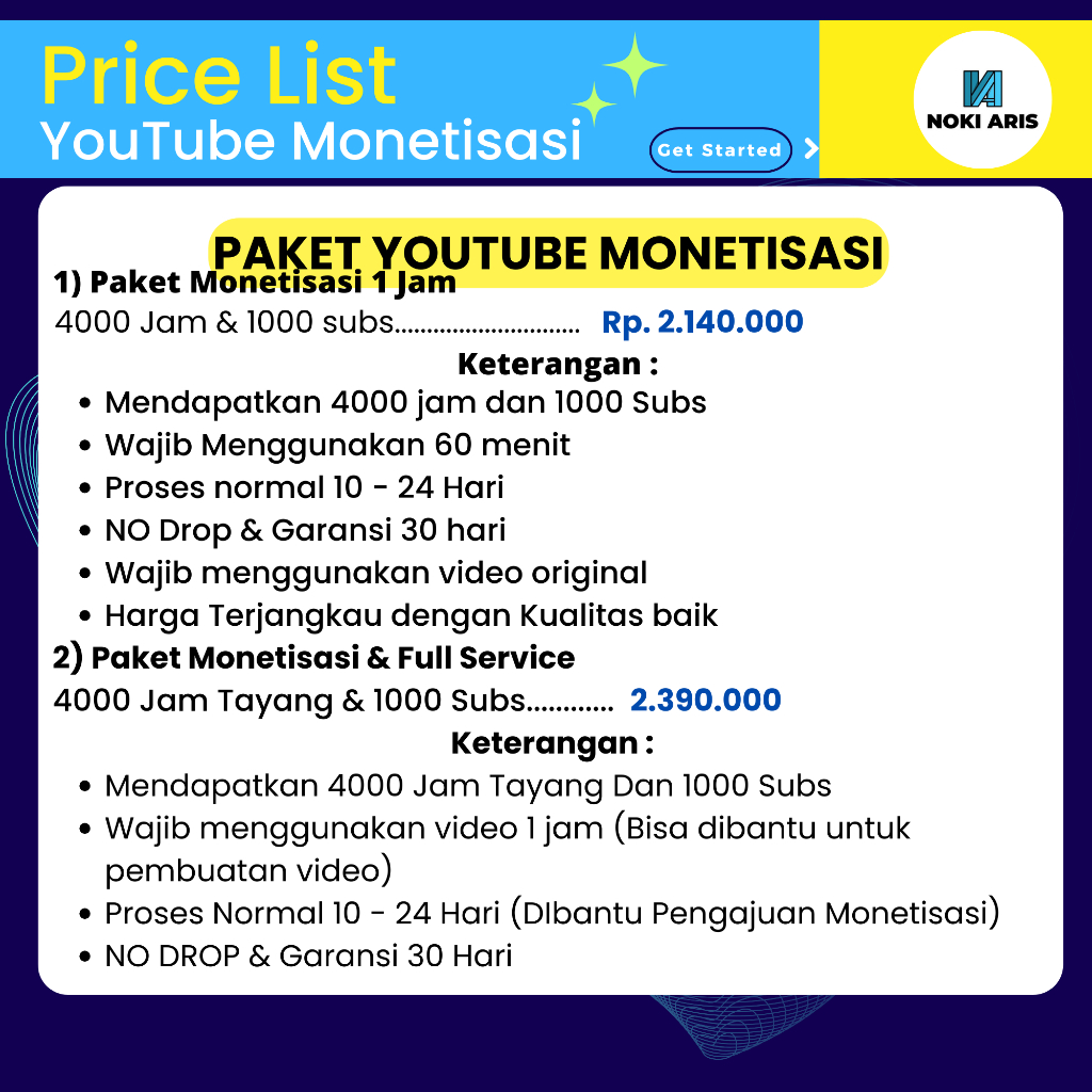 PAKET MONETISASI YOUTUBE LENGKAP | Jasa Optimasi Subscriber, Views & Watchtime Aman