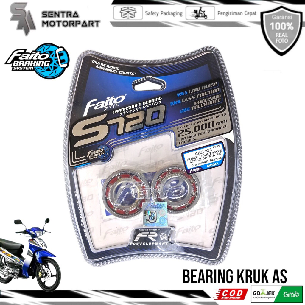 Bearing bering laher kro as kruk as racing f1zr force 1 f1z type tipe S720 faito
