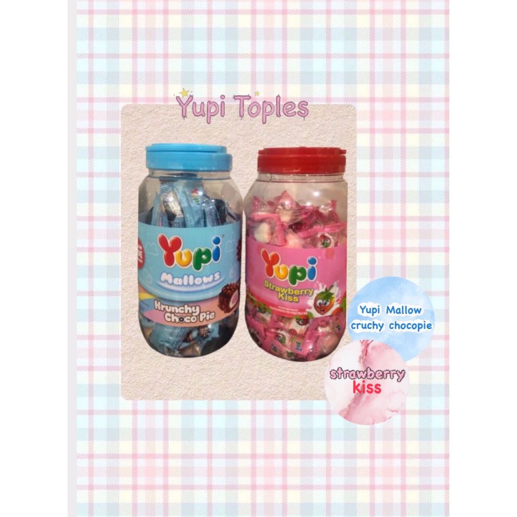 Yupi Toples - Yupi Strawberry Kiss - Yupi Bolicious Mix - yupi mallow - yupi crunchy pie - yupi topl