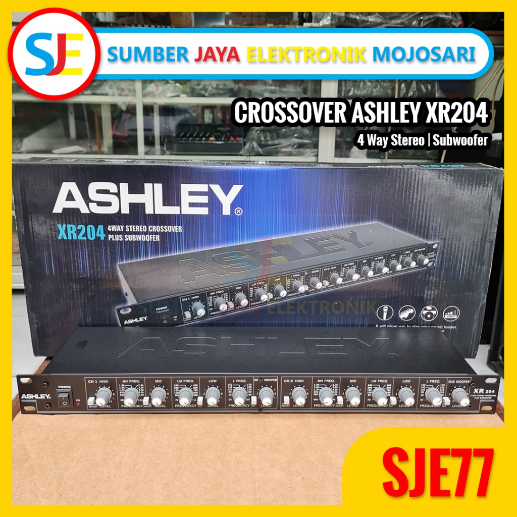 Crossover Ashley XR204 Original 4 way Stereo + Subwoofer