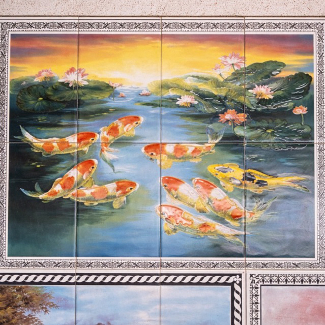 Keramik gambar ikan 8x20x25cm (8 keramik uk 20x25cm)