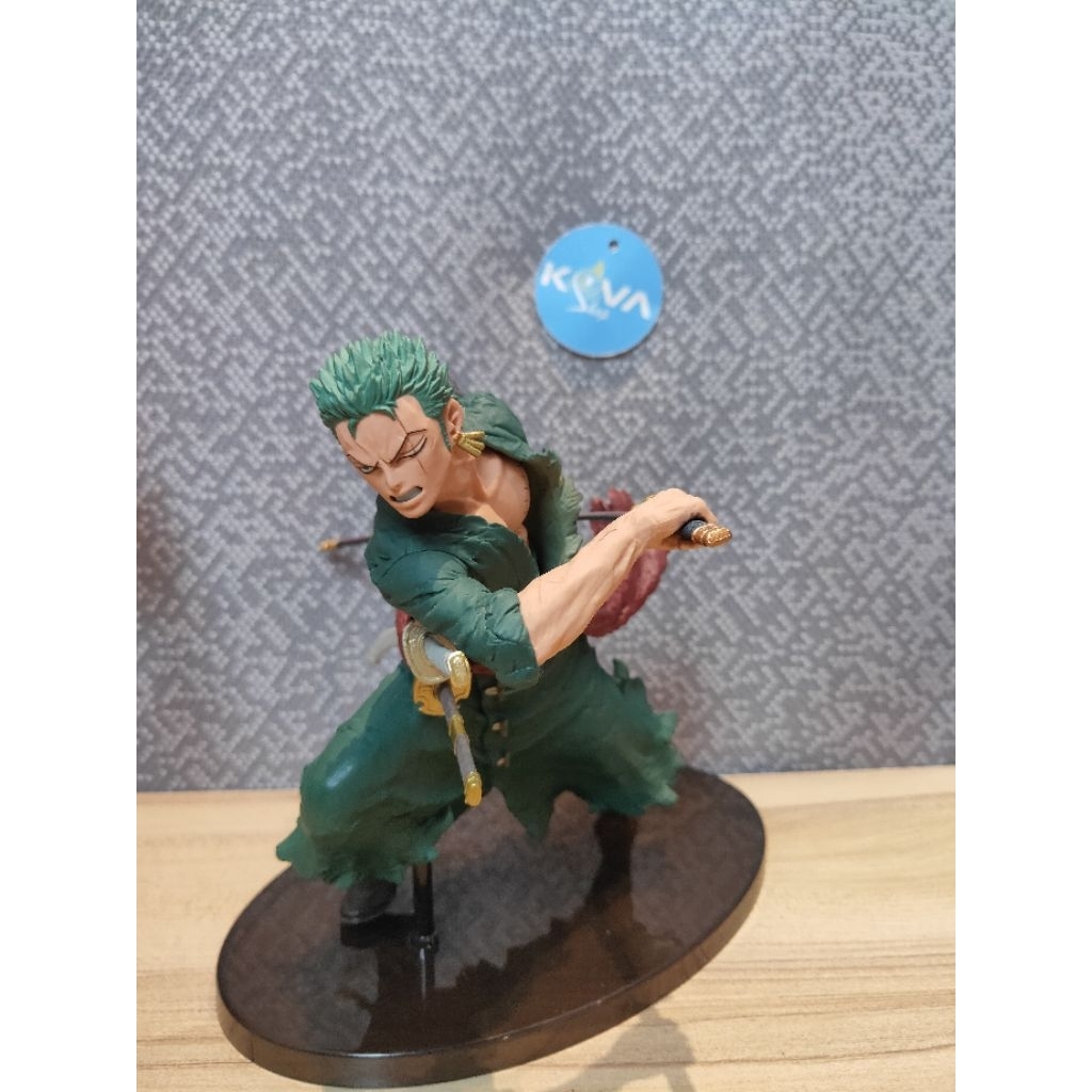 figure anime oroginal banpresto one piece Scultures big zoukeioh lll vol1 roronoa zoro LOOSEPACK