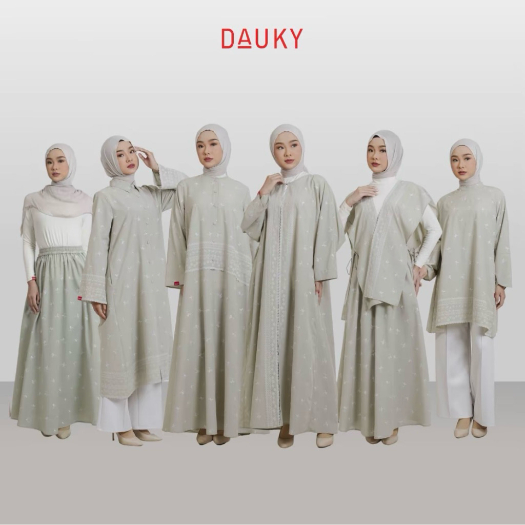 Bloom embro dauky sage series - l dress kaftan tunik skirt vest shirt bloom embro dauky series