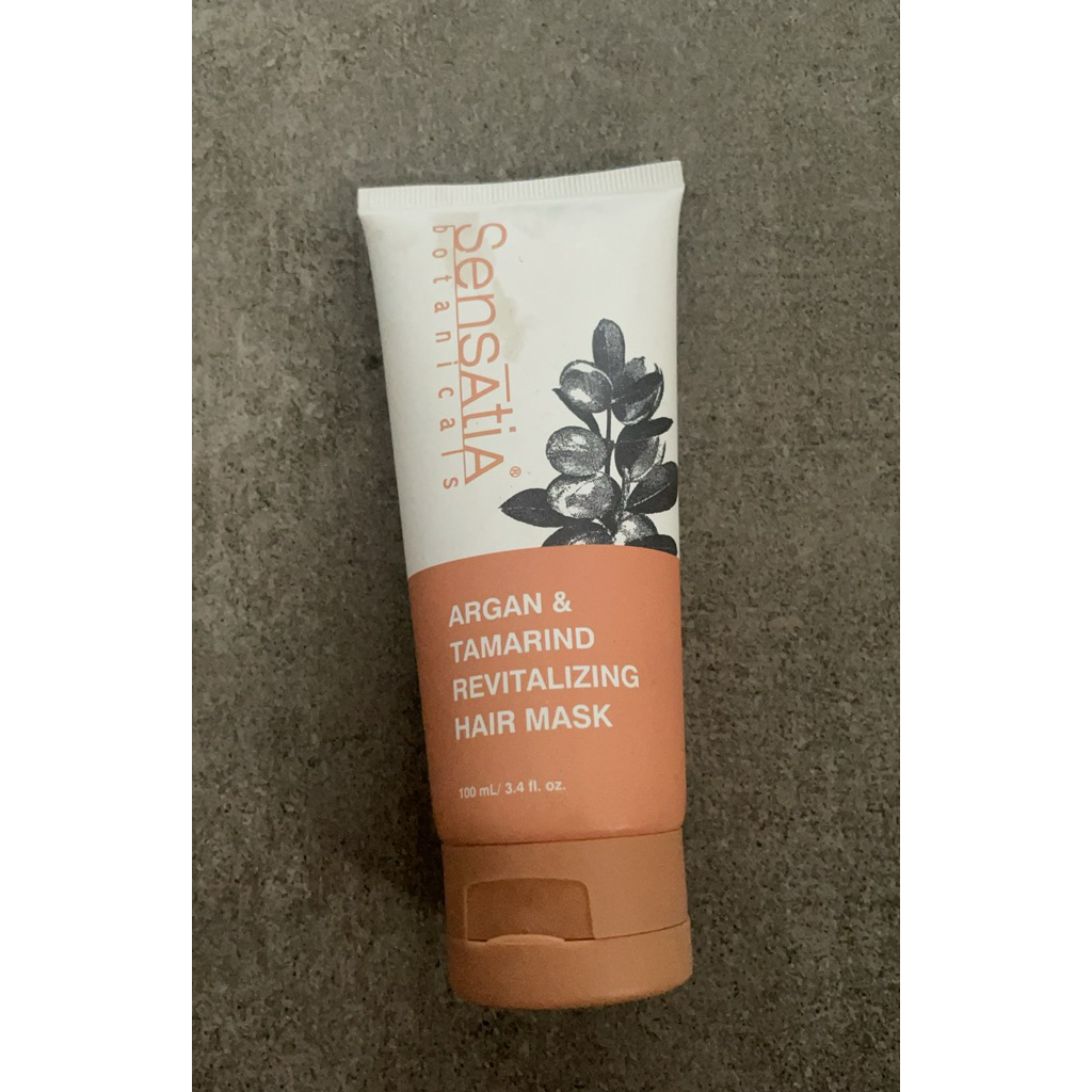 preloved bekas hair care sensatia botanicals argan & tamarind revitalizing hair mask masker rambut