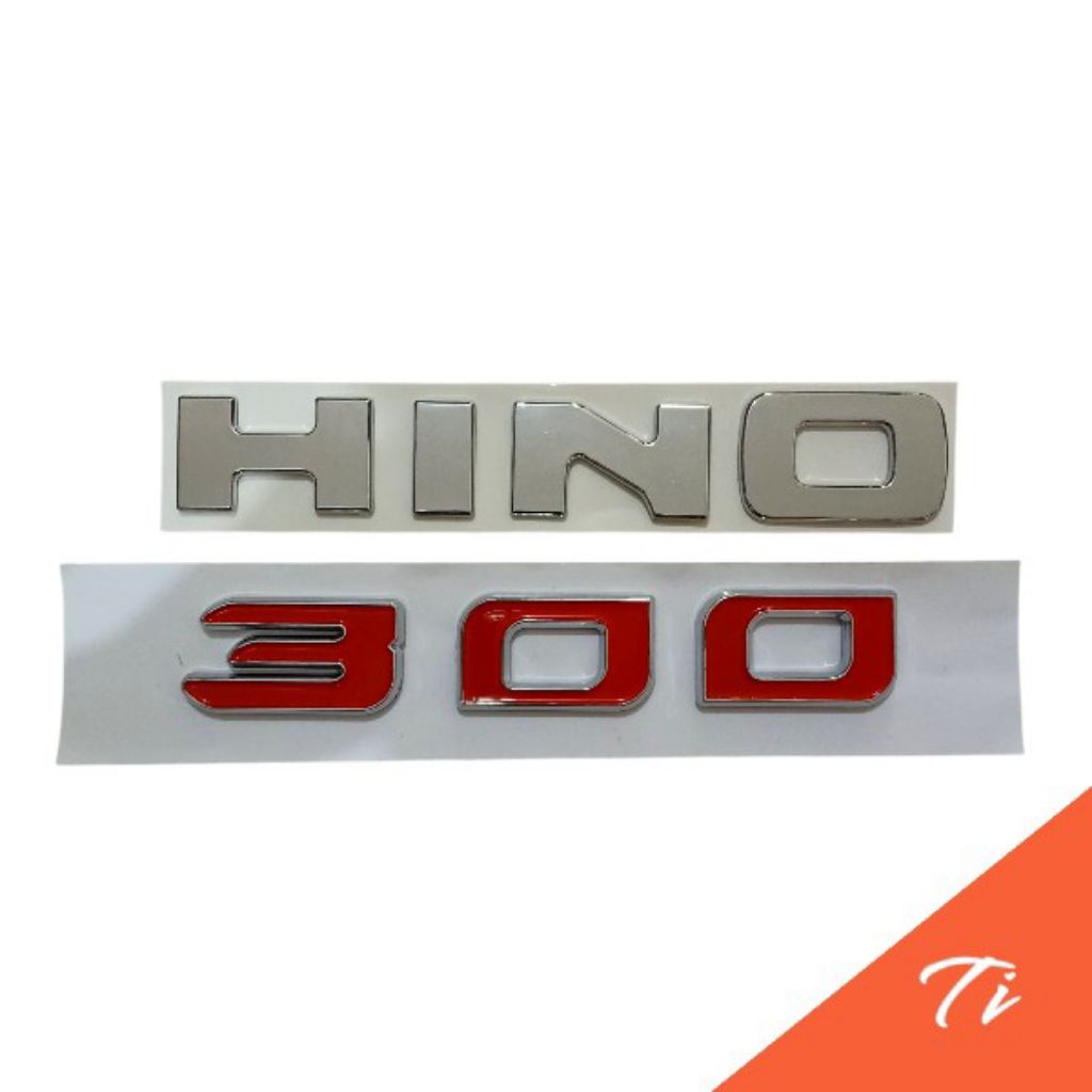 emblem logo hino 300 dutro / emblem hino chrome / emblem 300 hino dutro