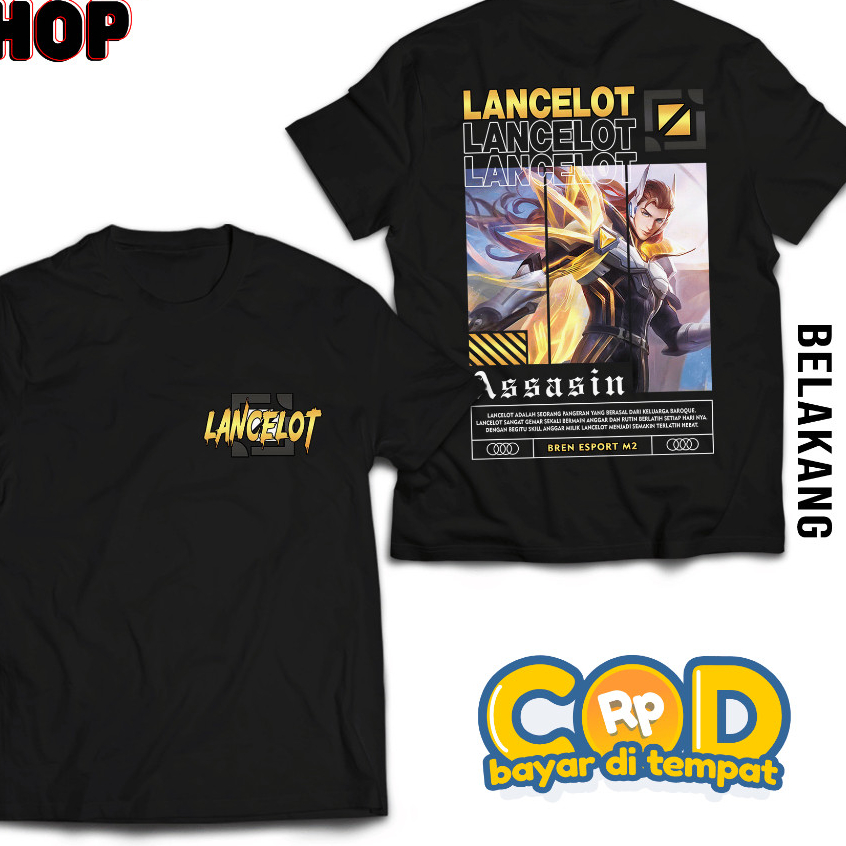 KAOS MOBILE LEGEND LANCELOT BREN2 M2 - KAOS LANCELOT BREN M2 ASSASIN - KAOS ML VIRAL - T-SHIRT PRIA 