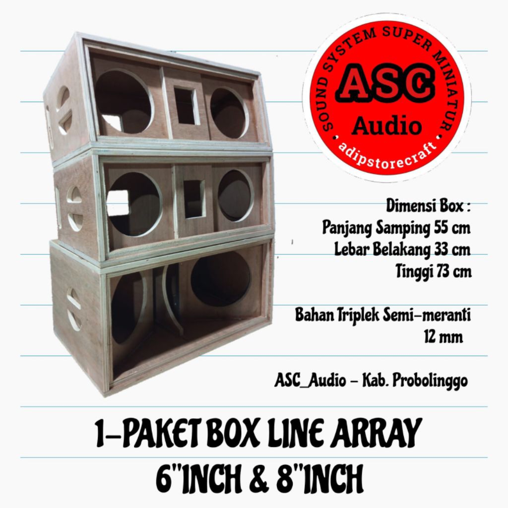 1-PAKET box speaker Line Array 6" inch & 8" inch