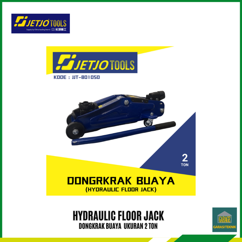 JETJO TOOLS / LAKONI PRO Dongkrak Buaya 2 TON / Hydraulic Floor Jack 2T
