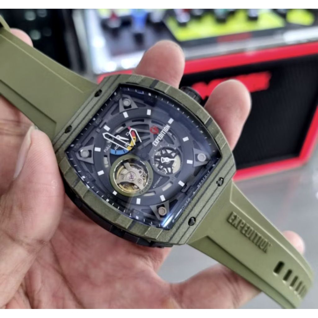 Jam Tangan Pria Expedition Carbon Titanium 6782 E6782 Limited Edition Original Garansi Resmi