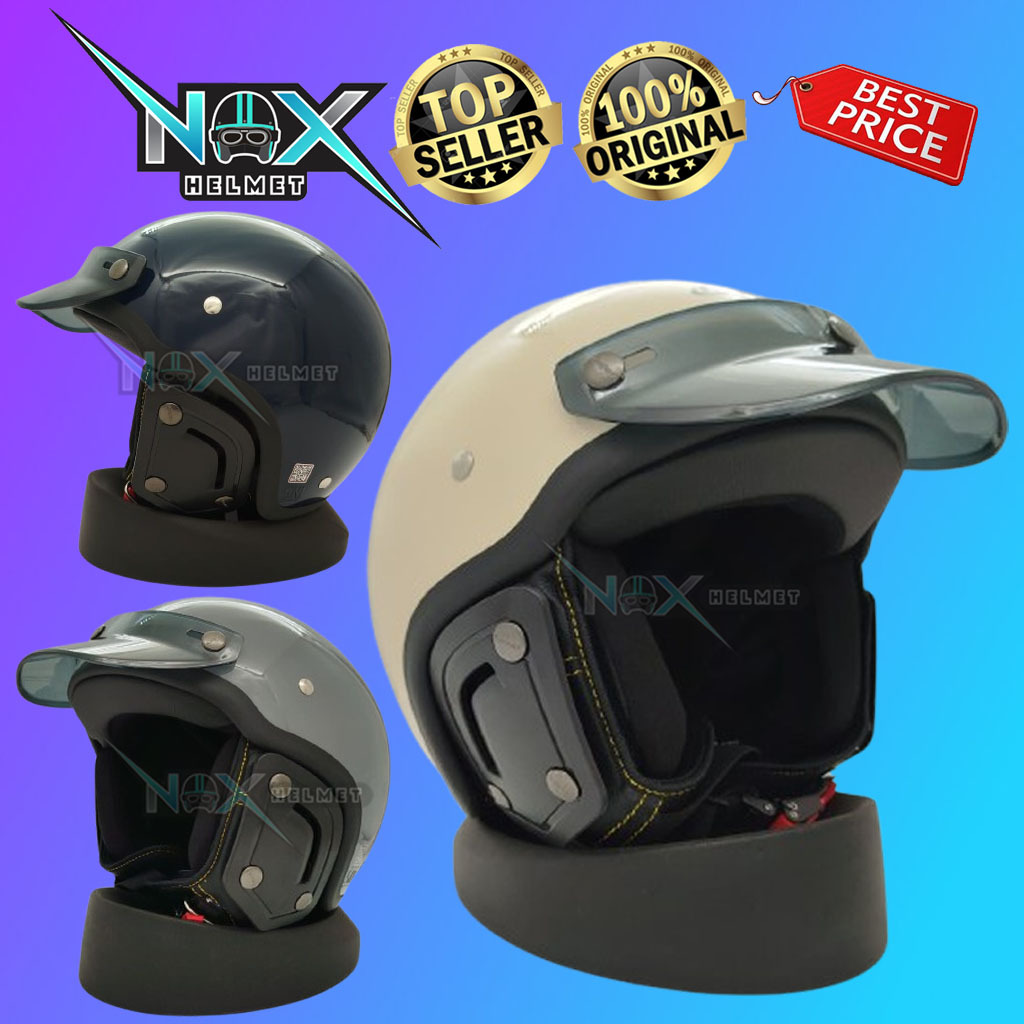 Helm ORIGINAL CARGLOSS CFS CHIPS Solid Polos Retro Klasik