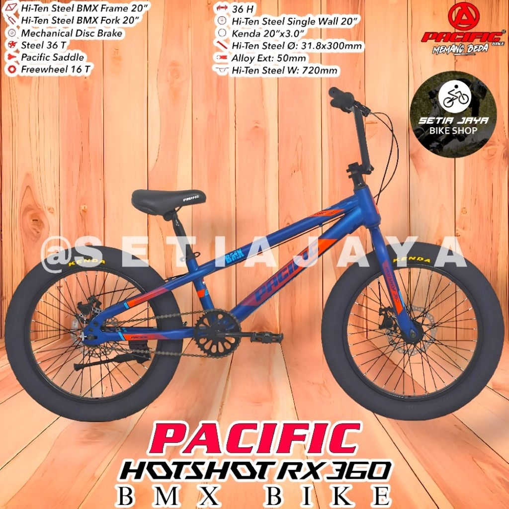 Sepeda BMX 20 Inch PACIFIC HOTSHOT RX 360 Frame Steel, Ban Jumbo 3.0, Rem Cakram, Sepeda Anak Laki-L