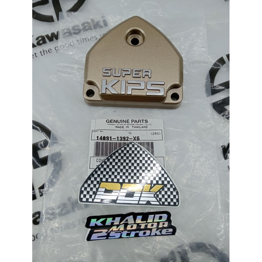 COVER KIPS COVER TUTUP SUPERKIP KANAN KIRI WARNA GOLD PDK PLUS STIKER PDK NINJA R NINJA SS NINJA RR 