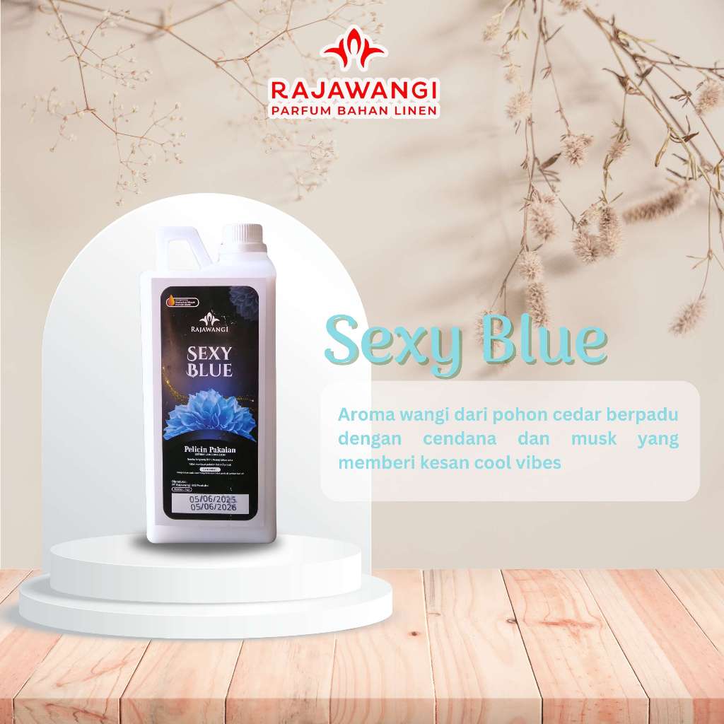 Rajawangi Pelicin Pakaian Aroma Sexy Blue 1L / Pelicin Pakaian Laundry Murah
