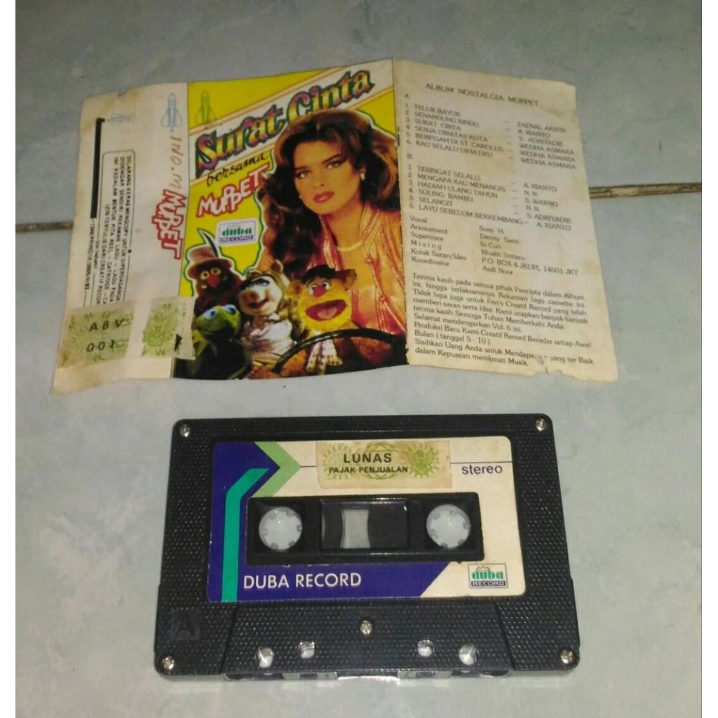 Muppets Surat Cinta Kaset Lawas Original