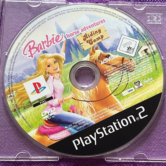kaset ps2 ori pal pal barbie horse adventure