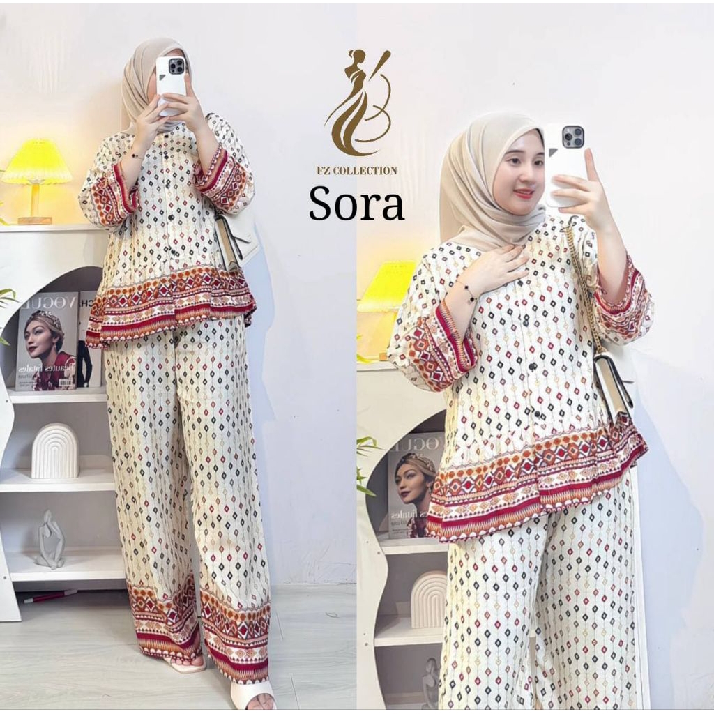 One Set Rayon Rempel-Set Susun Jumbo Setelan Rayon Rempel Motif Terbaru Full Kancing Aktif dan resle