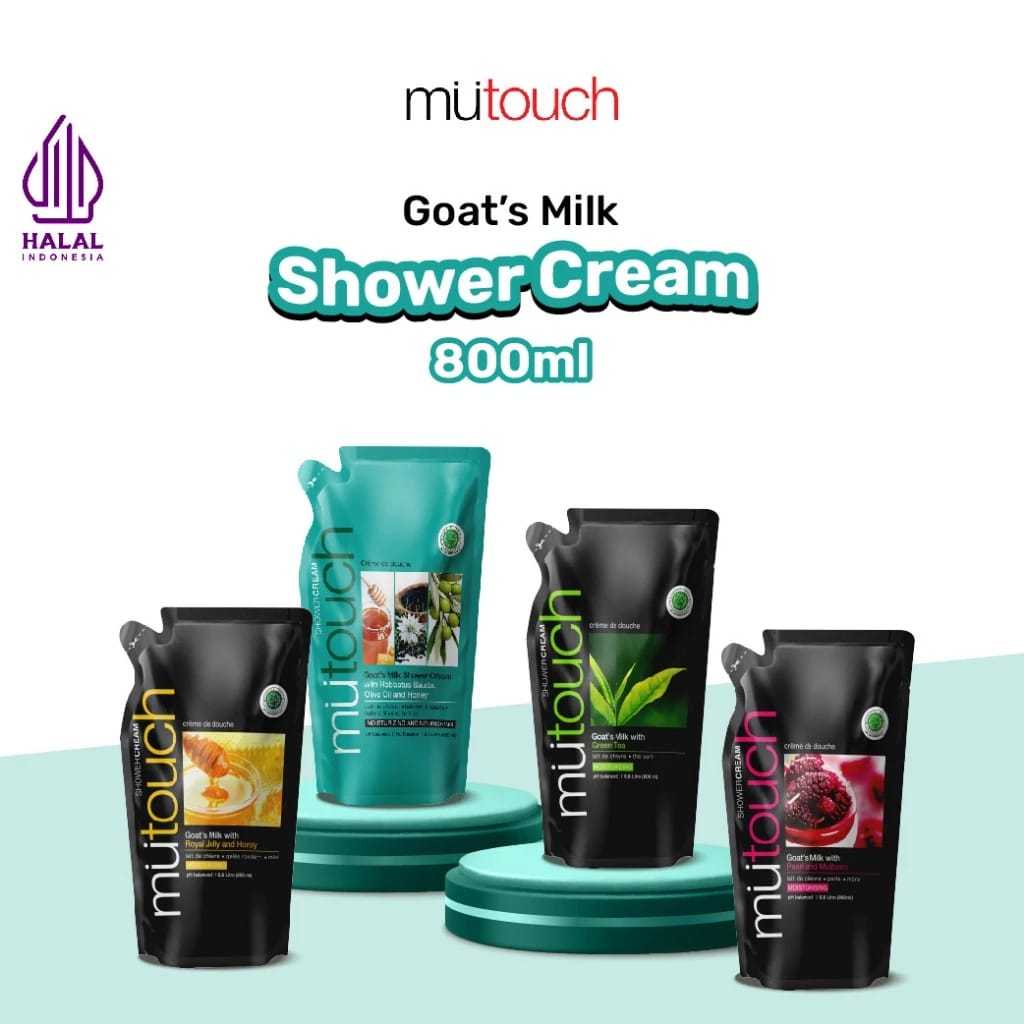Mutouch Goat's Milk Shower Cream-sabun mandi refill-Mutouch-Goat's Milk-Shower Cream-sabun