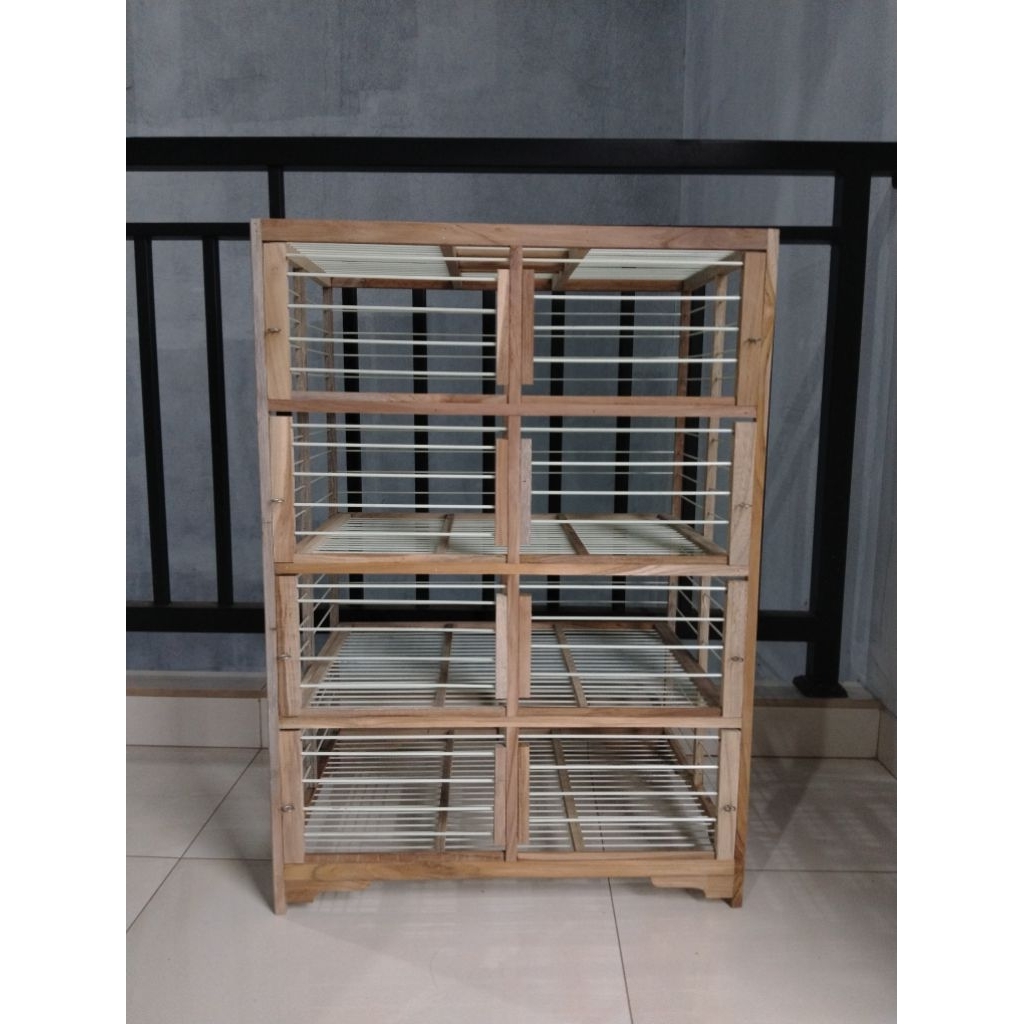 dongdang pelepas merpati 8 pintu / 8 kamar (sangkar sudah jadi siap pakai)