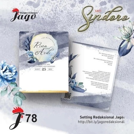 Blangko Undangan Jago 78 | Blangko Undangan | Undangan Murah