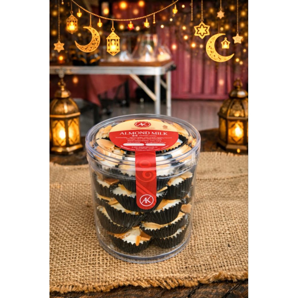KUE KERING ALMOND MILK COOKIES toples 350gr