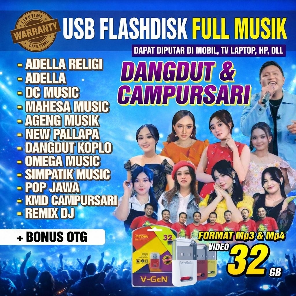 USB Dangdut koplo campursari  32GB