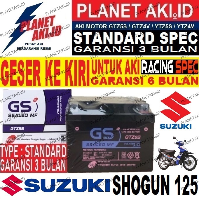 Aki Motor Suzuki Shogun 125 GTZ5S Accu Kering MF