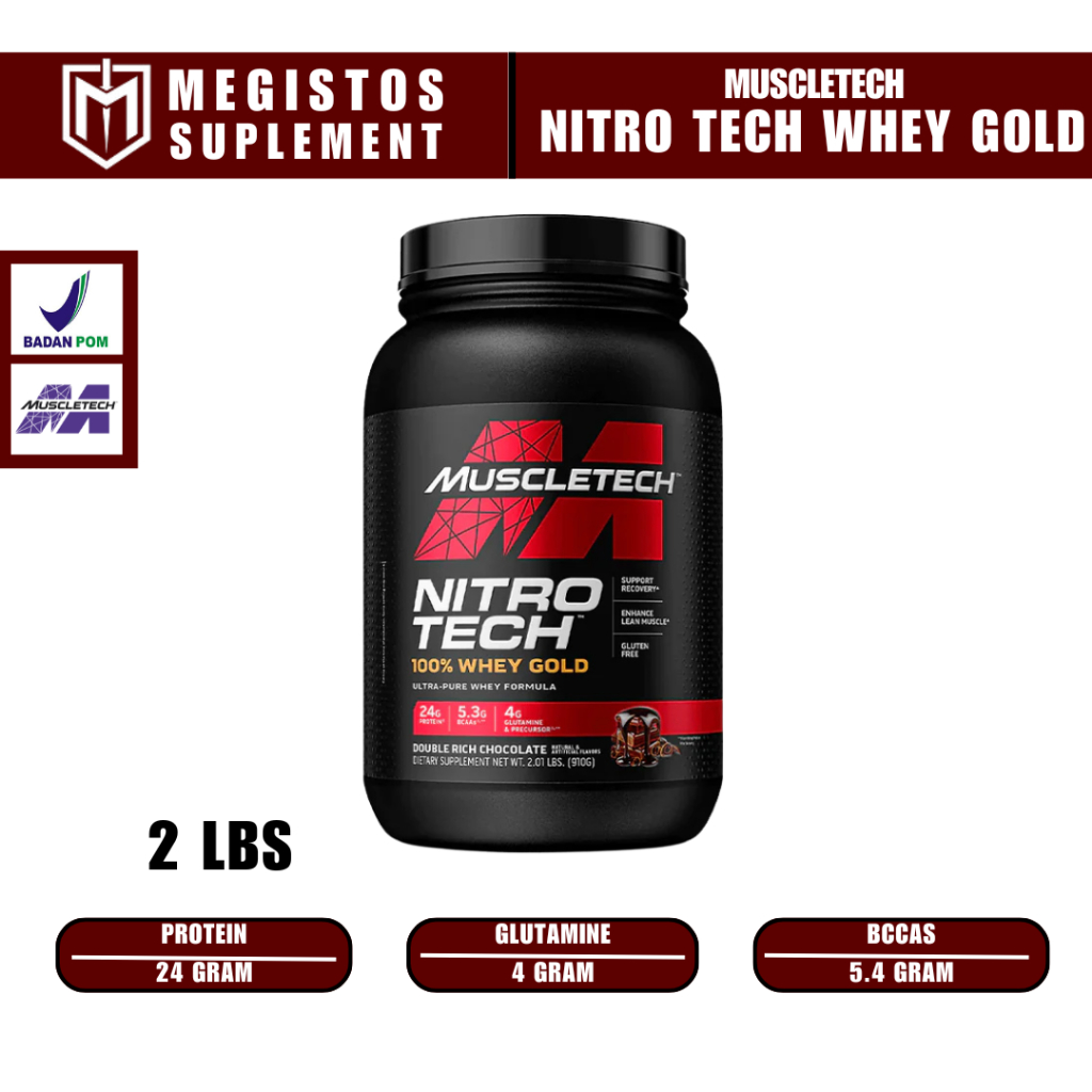 MUSCLETECH NITROTECH WHEY GOLD 2 LBS