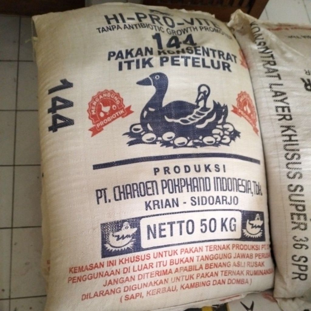 144 Pakan Konsentrat Bebek Petelur Original CP Pokphand