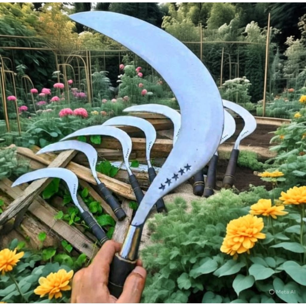 Arit Rumput Asli Bintang5 Baja Super Tajam Khas Madura (Gratis 1pcs pisau dapir)