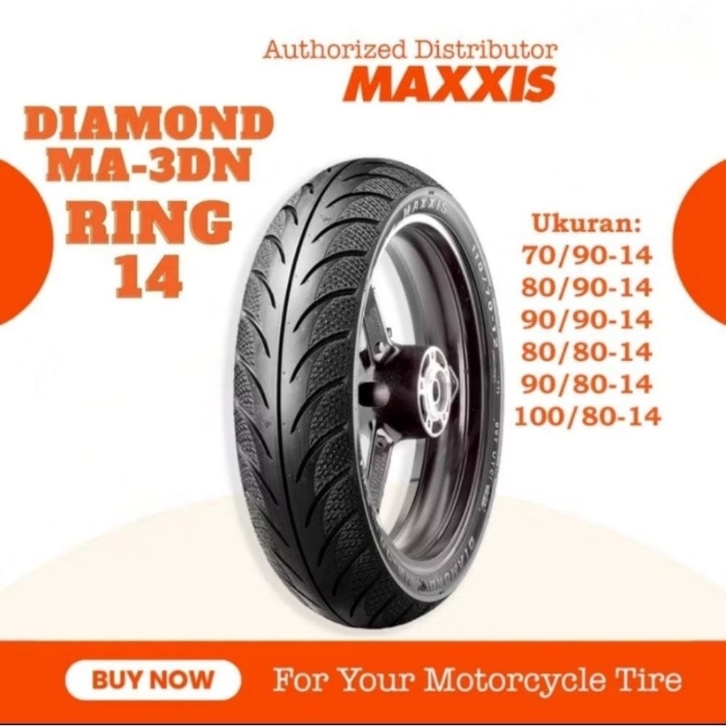 BAN BEAT/ VARIO MAXXIS BAN TUBLES DIAMOND MA-3DN 70/90-14