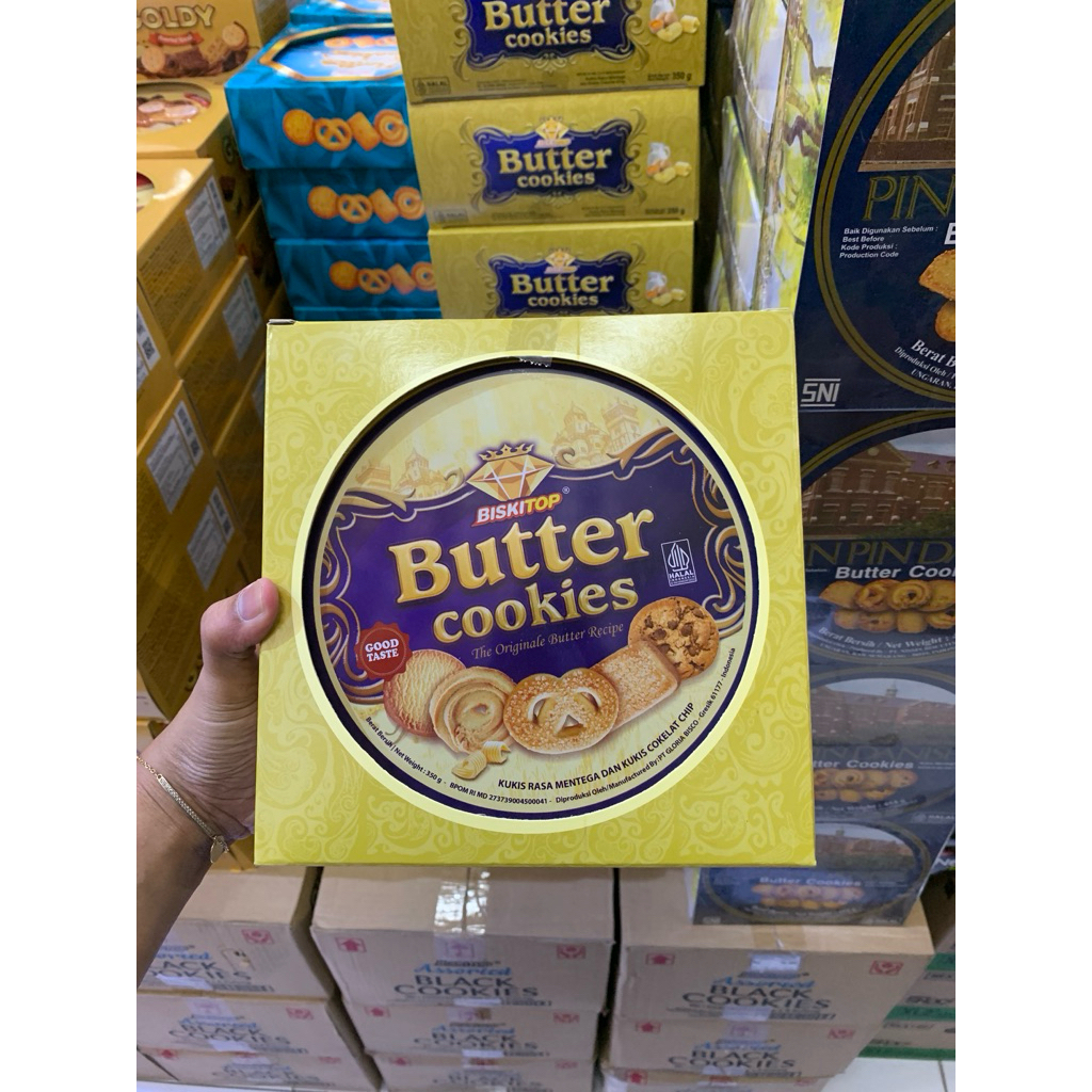 Biskitop Butter Cookies 350gr | jajan lebaran | jajan lebaran murah | jajan kaleng | jajan kaleng mu