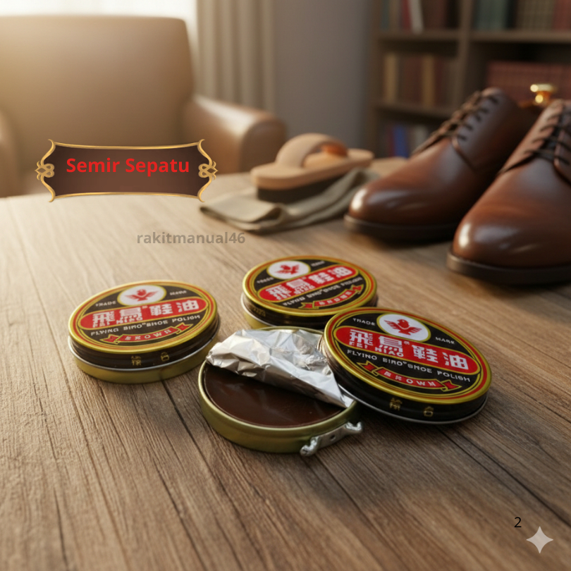 Grosir Semir Sepatu / Semir Sepatu Flying Bird / Semir Sepatu Hitam coklat / Semir Sepatu Permanen