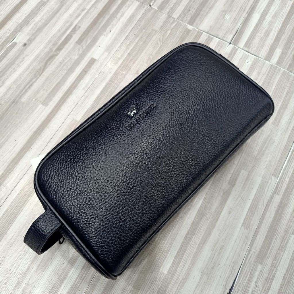 Pouch Bag Braun Buffel Leather Handbag Tas tangan kulit import