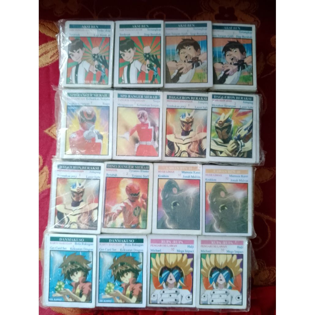 Paket kartu kwartet gambaran jadul