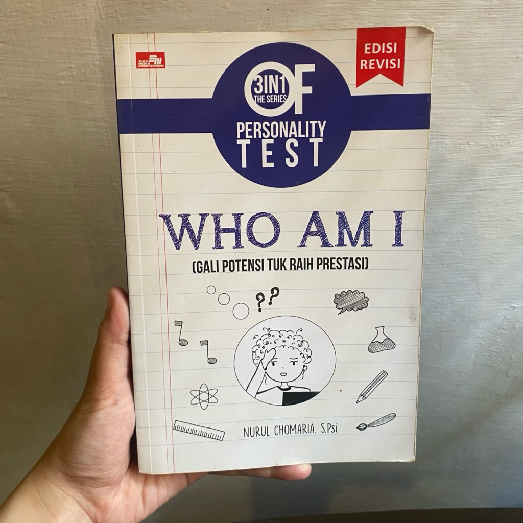 Buku Preloved Parenting & Psychology 3 In 1 The Series Of Personality Test : Who Am I Nurul Chomaria