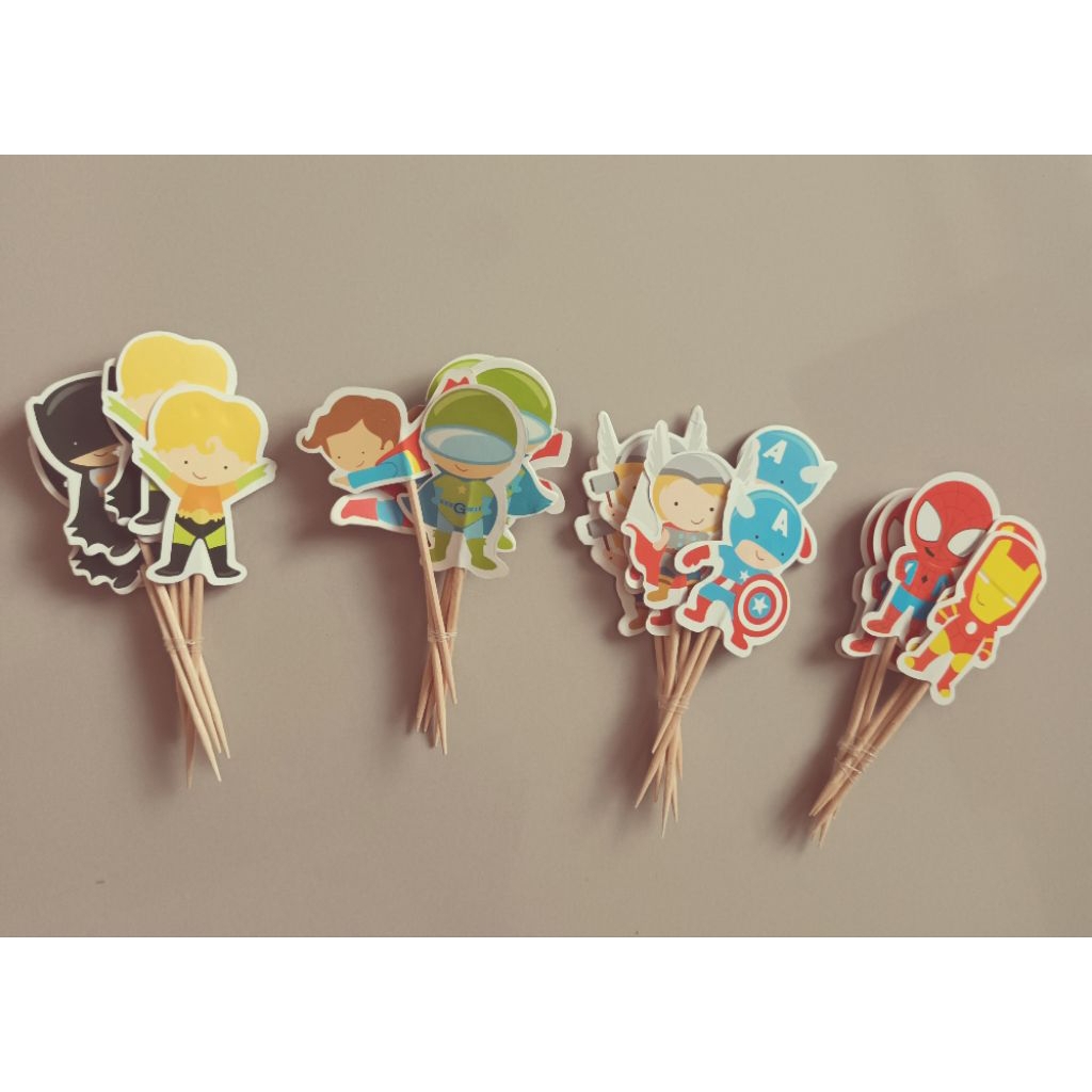 cake topper spiderman hiasan kue spiderman hiasan tart spiderman figure batman figure cake topper