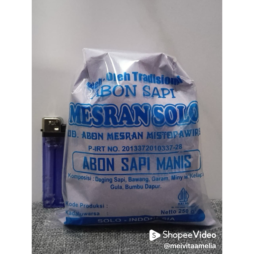 Abon Sapi Mesran Solo 250gram