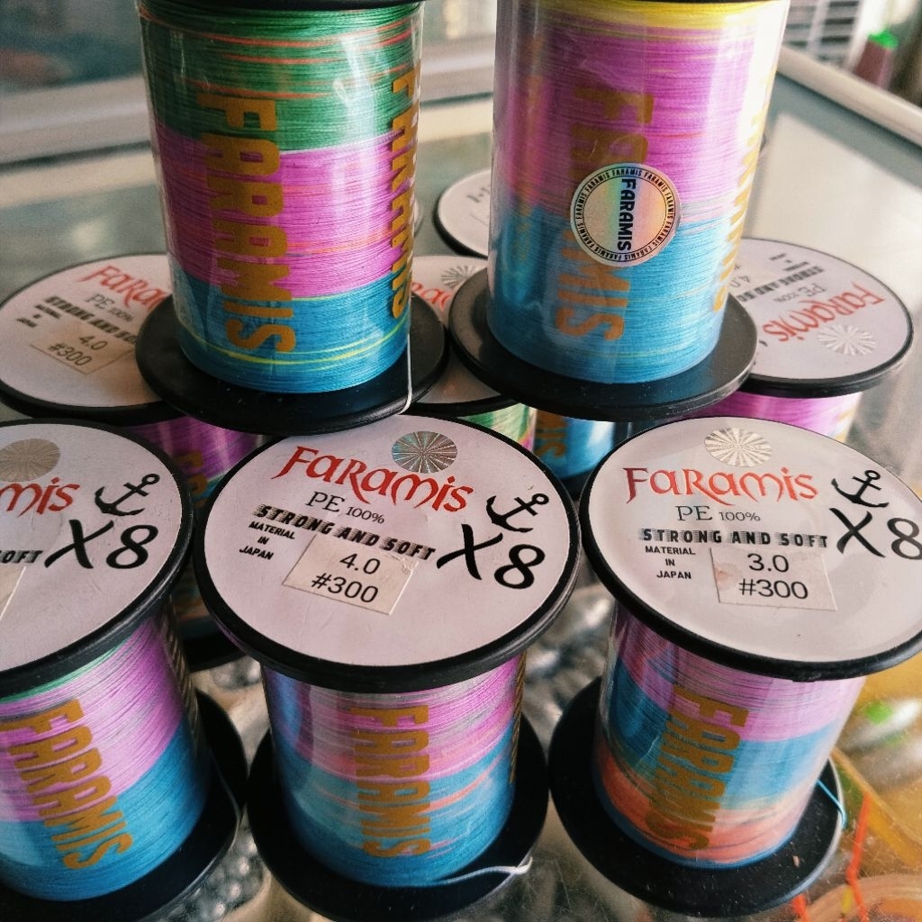 PE BRAID FARAMIS X8 PANJANG 300M MULTICOLOUR
