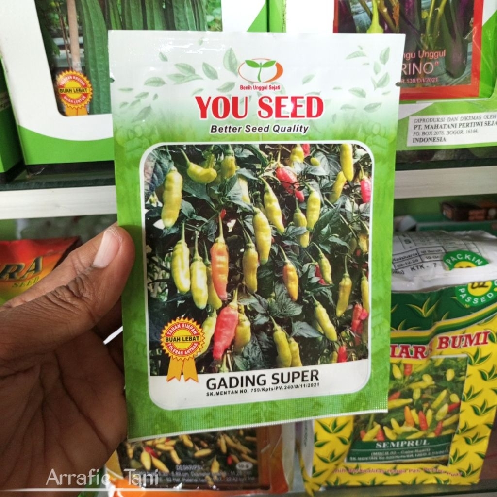 10 GRAM BENIH CABE RAWIT UNGGUL GADING SUPER TIPE KALIBER ORIGINAL KEMASAN PABRIK