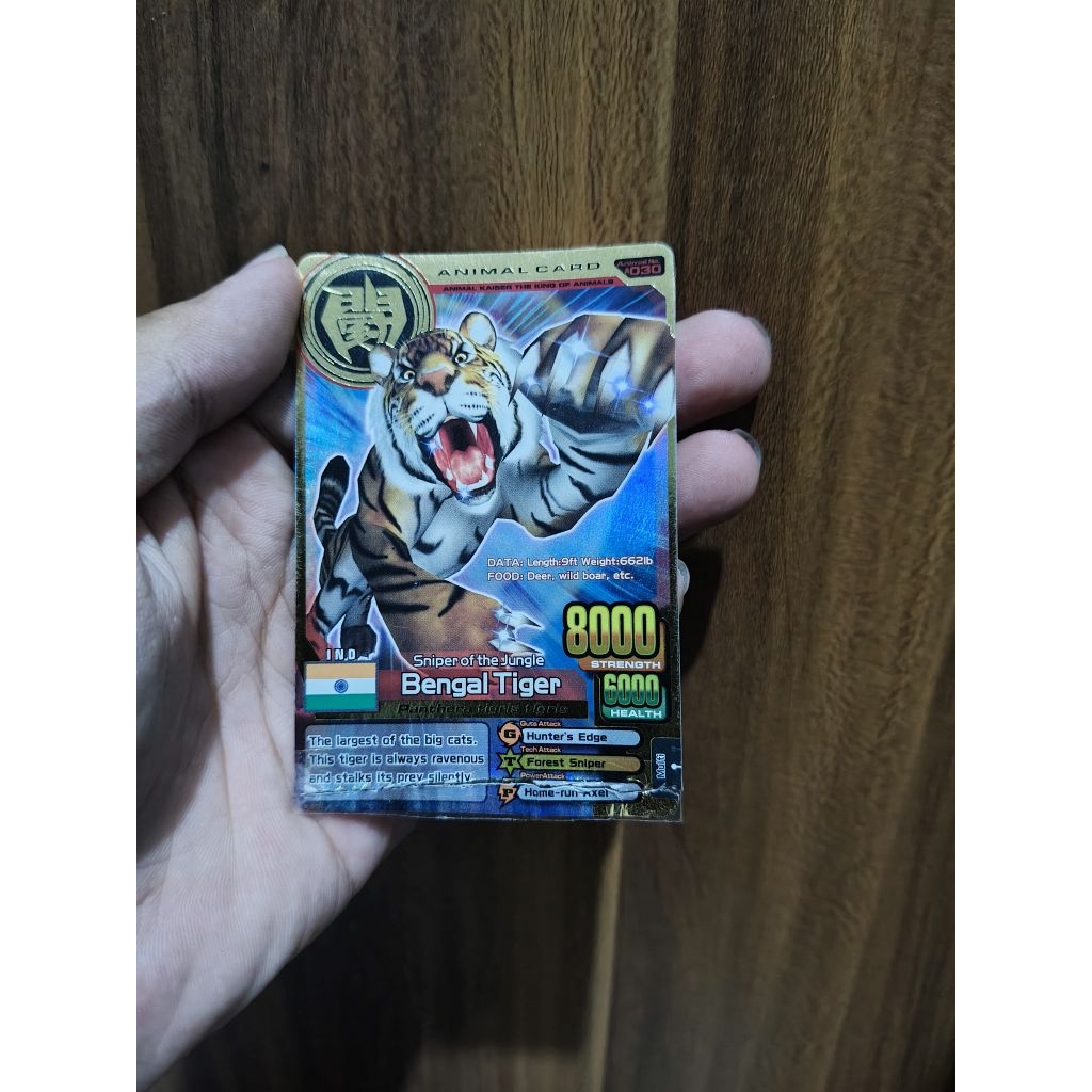 Animal Kaiser Plus Ver 2 Gold Bengal Tiger Ori Minus Kartu Terpotong Seperti difoto(Free Sleeve Card